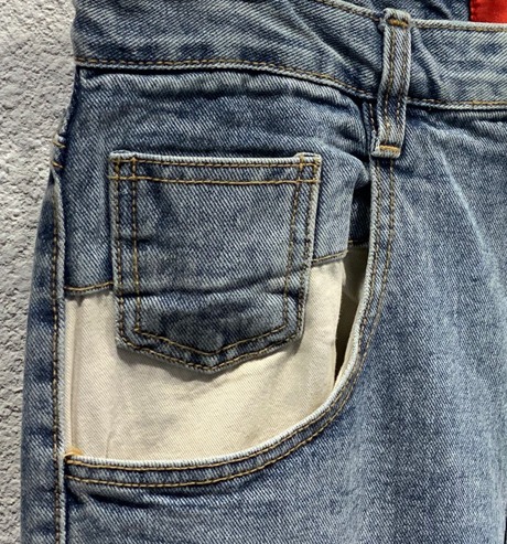 Big Pocket Wide Denim Pants