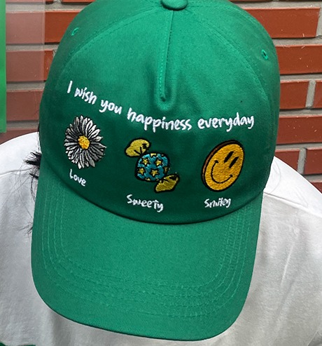 Wish You Happiness Ball Cap