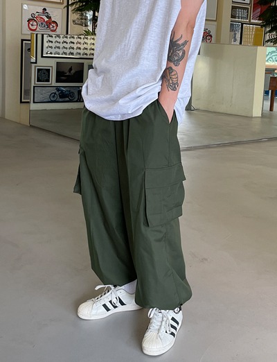 ED Wide Cargo String Pants