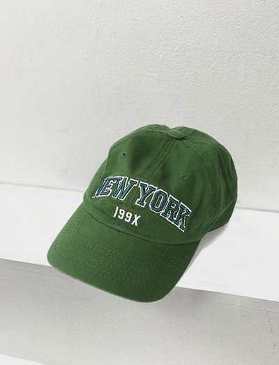 (3color/unisex) NY 199X Washed Ball Cap