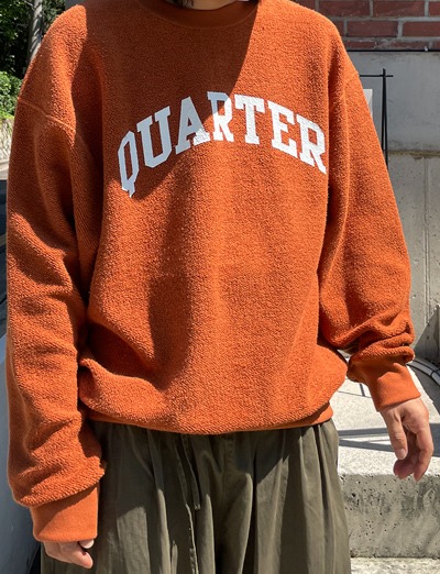 Quarter Reverse Heavy Crew Sweater