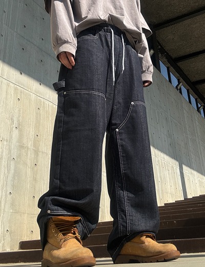 Non Fade Double Knee Banded Pants